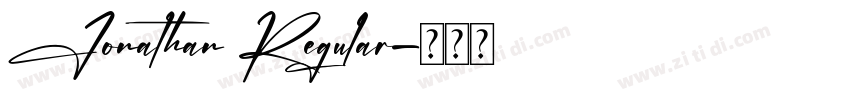 Jonathan Regular字体转换